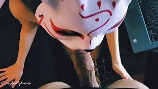 POV Blowjob during webcam show - CoupleMyLove