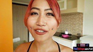 Kinky amateur Asian teen named Fang blowjob and sex on camera