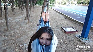 Chinese Bondage - Awkward Public Bondage