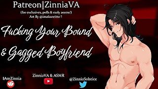 [M4A] Fucking Your Bound & Gagged Boyfriend - [No Talking][Realism][Bondage][Unspecified Sex Acts]