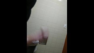 Public bathroom masterbation