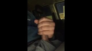 Masturbating in parking lot