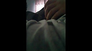 stepmom use stepson dick as a joystick & play until he cum on her hands