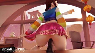 Dva Riding Dildo [Grand Cupido]( Overwatch )