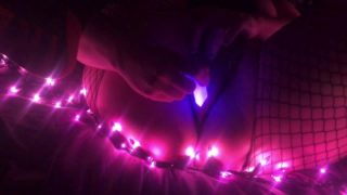 Masturbating with Glow Sticks 