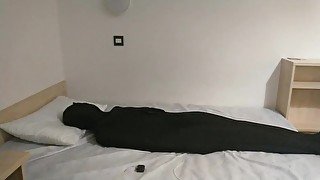 Zentai self bondage mummification