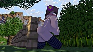 Pussy Makes Minecraft Wall Melt With Her Lady Juices