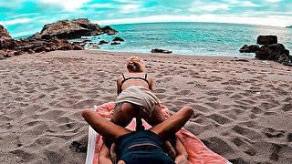 Sex on the Beach on Holiday with horny girlfriend