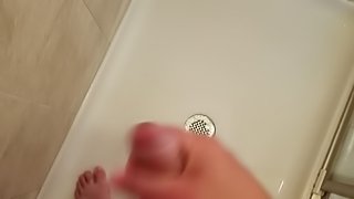 Jerking off in the shower again.... Cumshot