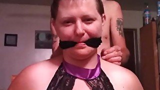 BBW girl headshave bondage