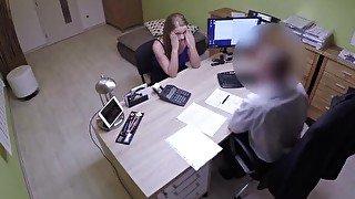 LOAN4K. Teen girl cant pay for education so why seduces loan agent