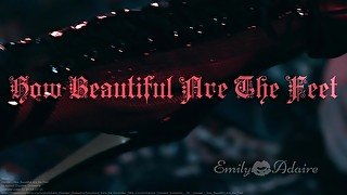 How Beautiful Are The Feet - foot fetish cinematic trailer artistic music Emily Adaire TS high heels