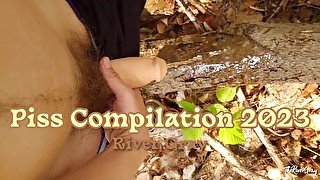 Trans Man Piss Compilation 2023 - River Gray