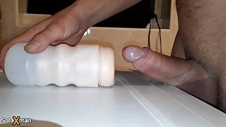 Amazing toy fucking by a horny young cock, next level - SoloXman