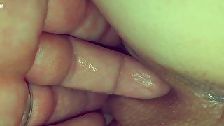 Asshole and pussy fingering