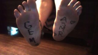 Asmr dirty soles, playful footshow