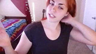 AwesomeKate - Redhead Teen Shows Off Her Fat Ass And Cums