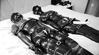 Latex Girl Restrained And Vibrated With Her Boyfriend