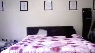 Black guy fucks his korean female friend in his bedroom