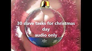 christmas slave tasks - same as audio advent calender but with 5 extra tasks