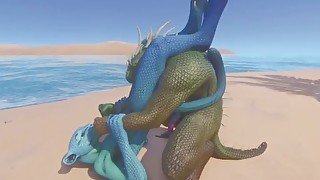 Wild Life / Scalie Porn on the Beach