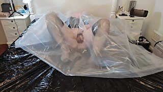 Dirty tv slut plastic and pvc feitish