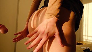 Passionate Sex With a Colleague 4K  Cum On Hair