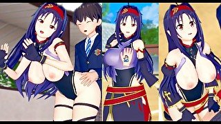 【エロゲーコイカツ！】ソードアートオンライン(SAO) 紺野木綿季(ユウキ)3DCG巨乳アニメ動画[Hentai Game Koikatsu! Konno Yuuki (Anime 3DCG Vide