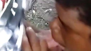 Pierced Tongue Black Swallows White Boy Cum