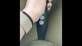 Cumming secretly in my car on lunch break