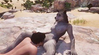 Wild Life / Furry Wolf girl Rasha Porn HD