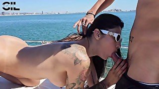 Fucking My Boyfriend Outdoors On A Yacht Salome Gil