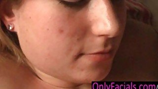 Sweet czech teen gets facial