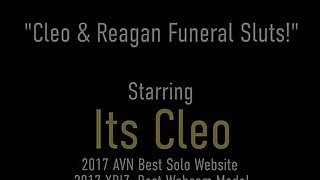 Mourning And Moaning! Reagan Lush And Its Cleo Tongue Fucking In Funeral!