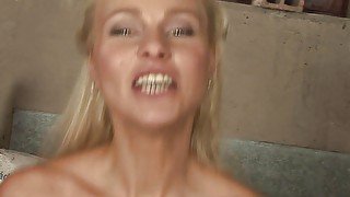 Sexy Young Blondie With Natural Tits Sucks A Big Dick And Gets Creampied In The Ass