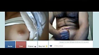 Videochat #110 Girl with hairy pussy and my dick