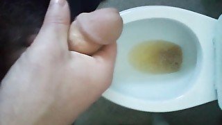 My sexy straight bro pissing and cumming