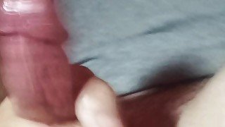 Close up big cock masturbation