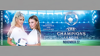 VRB Champions League - MILF & Teen Lesbian Outdoor VR Porno