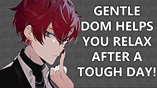 Gentle Dom Helps You Relax After A Tough Day(M4F)(ASMR)(Dominant Speaker X Sub Listener)(Brushing