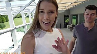 Alexis Crystal tries to get pregnant in this threesome POV video