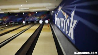 Fuck Team Five goes to a sweet bowling alley