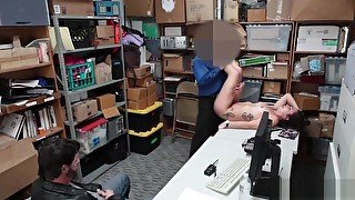 Sexy shoplifter Geneva King gets a hot sex