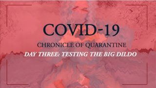 COVID-19: Chronicle of quarantine | Day 3 - Testing the big dildo