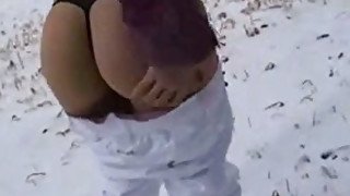 On the trip to ski resort I fucked my hot girlfriend