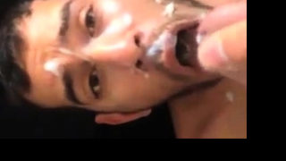 Arab Boy take the full load of daddys cum..