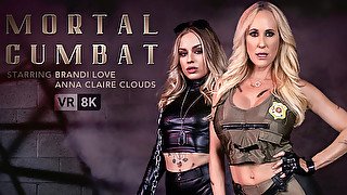 Anna Claire Clouds And Brandi Love - Mortal Cumbat - Hardcore Mff Threesome Mortal Kombat Parody Porn