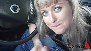 Public Blowjob In The Mall Parking Lot