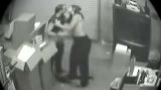 Blowjob Caught In Security Camera.