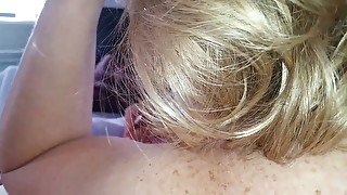 Blond haired whorable big racked wife exposed big tits and hairy anus